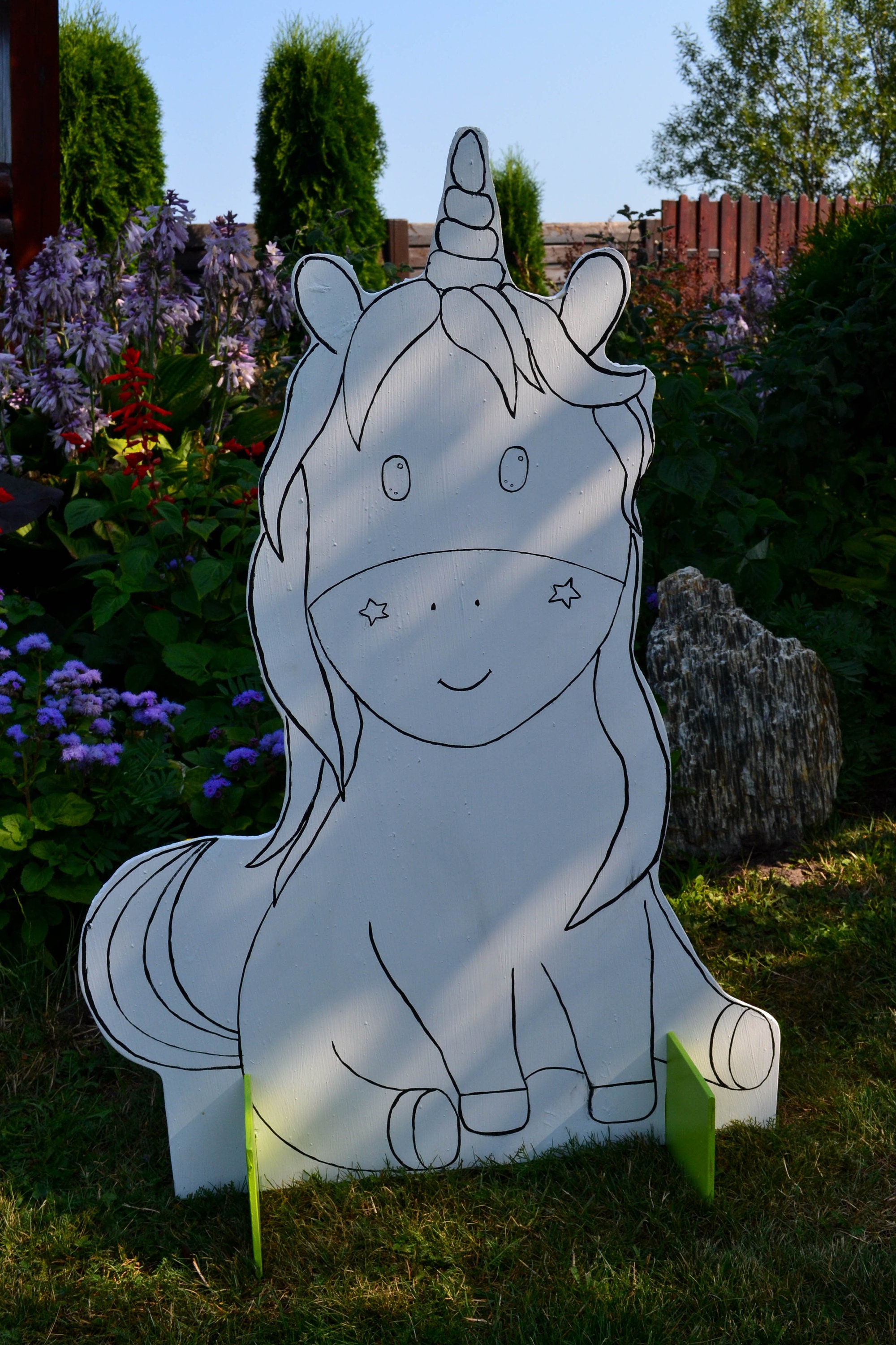 Handbemalte Party-Rasendekoration zum Einhorn-Geburtstag | Etsy