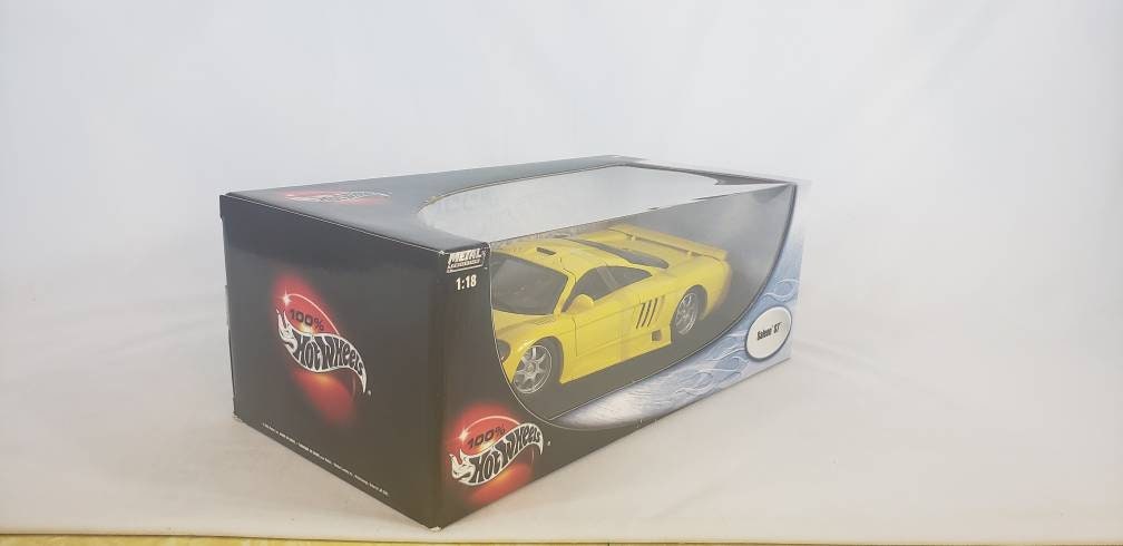 2001 Mattel Hot Wheels Saleen S7 Yellow Diecast Collectible