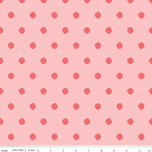 Strawberry Jam Dots Pink by Lauren Brewer Design for Riley Blake Designs. Qty 1 is 1/2 yard.