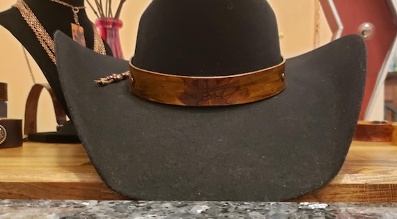 Leather Distressed Handmade Cowboy Hat Band for Women
