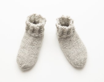 Light grey laced socks for infants, light grey toddler socks, nordic design leg warmers for babies, laced unisex socks for infants, toddlers