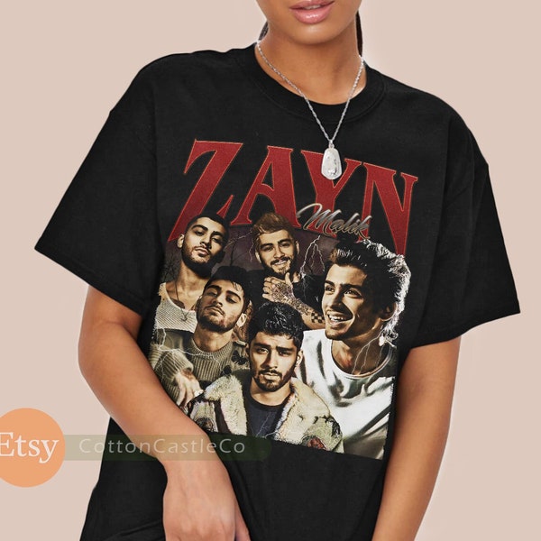 Zayn Malik Shirt Tee 90s Rock Style Bootleg T-Shirt 283