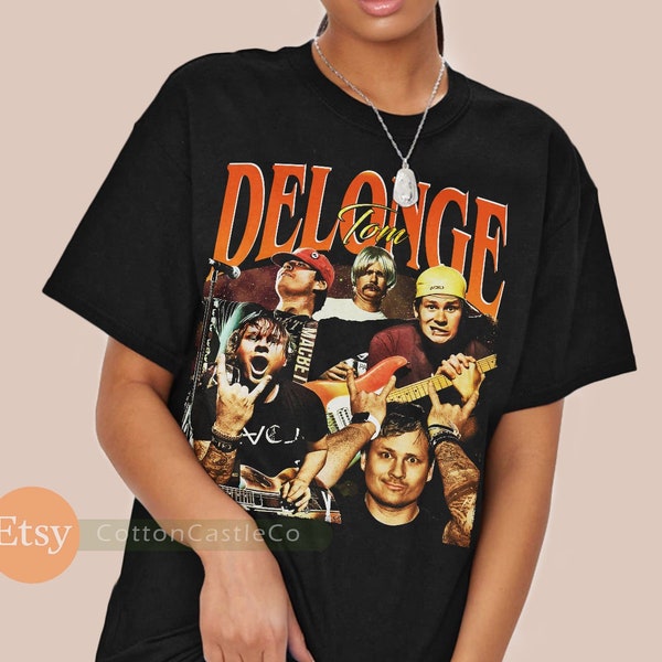 Tom Delonge Shirt Tee 90s Rock Style Bootleg T-Shirt 303