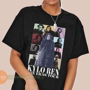 Kylo Ren Shirt funny cool fan art poster Tee 90s concert style T-Shirt h032