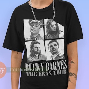 Bucky Barnes Shirt Falke und der Wintersoldat Tee Tour Konzertstil Bootleg Dunkles T-Shirt 328