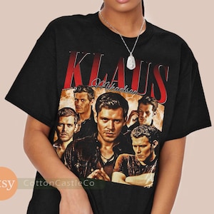 Klaus Mikaelson Shirt team klaus Tee 90s Rock Style Bootleg T-Shirt 229