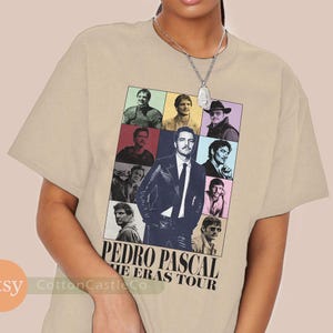 Pedro Pascal Shirt funny cool fan art Tee 90s concert style T-Shirt h028