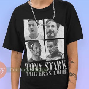 トニー・スターク シャツ アイアンマン ポスター Tシャツ ツアー コンサート スタイル ブートレッグ ダーク Tシャツ 352 画像 1