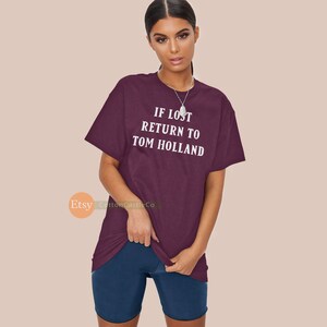 If lost return to tom holland shirt funny spiderman t-shirt far from home tee 47 image 5