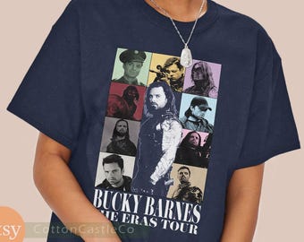 Bucky Barnes Shirt winter soldier Tee superhero poster concert style T-Shirt h003