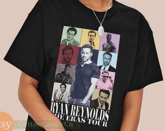 Chemise Ryan Reynolds, affiche de fan art drôle et cool, tee-shirt style concert des années 90, h034