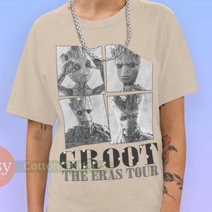 Groot Shirt i am groot Tee Tour Concert Style Bootleg Light T-Shirt 325