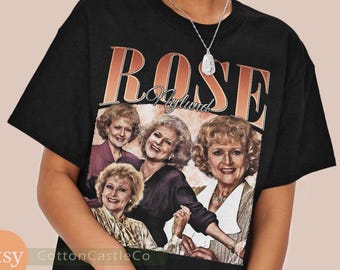 Rose Nylund Shirt funny tv golden girls Tee 90s Rock Style Bootleg T-Shirt 244