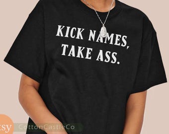 Maglietta "Kick names take ass" con citazione di Mantis, maglietta di Avengers Endgame 46