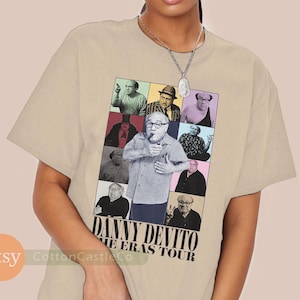 Maglietta di Danny DeVito, poster divertente e fan art, maglietta in stile concerto anni '90 h016