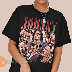 Johnny Depp Shirt movie star Tee 90s Rock Style Bootleg T-Shirt 252