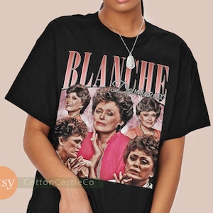 Blanche Devereaux Shirt funny tv golden girls Tee 90s Rock Style Bootleg T-Shirt 243