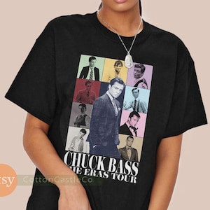Chuck Bass Shirt cool funny fun art poster Tee 90s concert style T-Shirt h025
