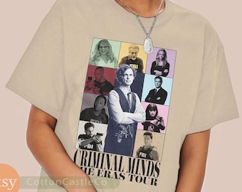 Criminal Minds Shirt funny cool fan art poster Tee 90s concert style T-Shirt h094