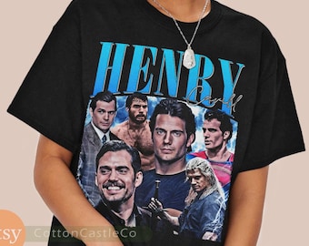 Henry Cavill Shirt movie star celebrity Tee 90s Rock Style Bootleg T-Shirt 257