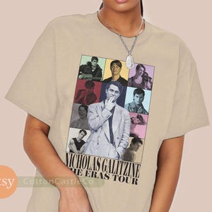 Nicholas Galitzine Shirt funny retro cool fan art poster Tee 90s concert style T-Shirt h104