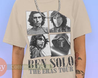 Ben Solo Shirt kylo ren Tee Tour Concert Style Bootleg Light T-Shirt 337