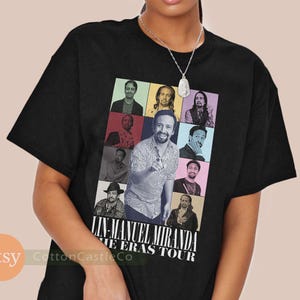 Lin-Manuel Miranda Shirt cool fan art poster Tee 90s concert style T-Shirt h045