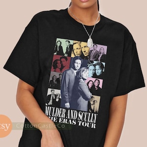 Camiseta Mulder e Scully, camiseta estilo show, pôster da série de TV, arquivo X, h002