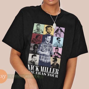 Nick Miller Shirt grappig cool fanart poster T-shirt jaren 90 concertstijl h021