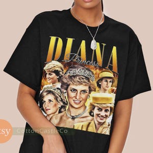 Camiseta de la Princesa Diana, Lady Diana, Princesa de Gales, retro, estilo rock de los 90, estilo pirata, 214