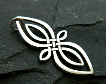 SAVE BIG -Celtic Knot Infinity Pendant, a1178, Sterling Silver Infinity Link, Celtic Pendant, Infinite Link, Infinity Pendant