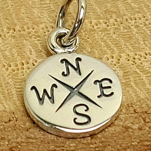 Enjoy 30% Off  -Cyber Monday Sale, Small Compass Charm, Nautical Jewelry
