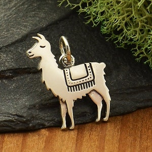 SAVE BIG-Sterling Silber Lama Anhänger, Alpaka Anhänger, Lama Anhänger, Jugend Charme