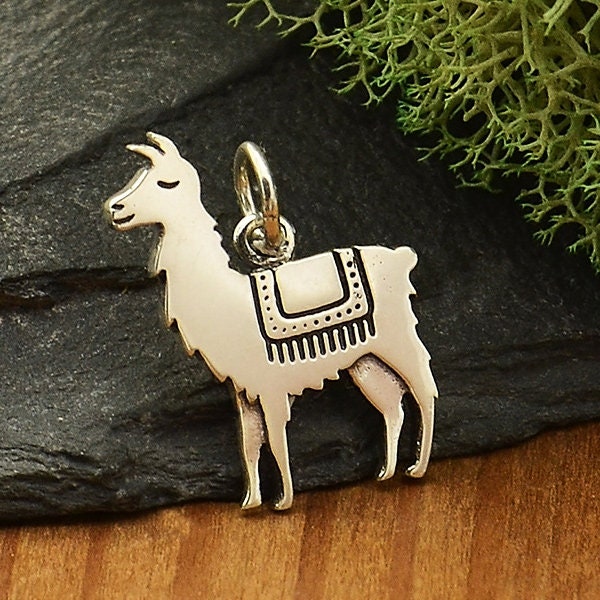 35% Off Sale No Coupon Needed Animal/Insect CharmsSterling Silver Llama Charm, Alpaca Charm, Llama Pendant, Youth Charm