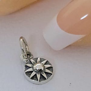 SALE - Sterling Silver Mini Sun Coin Charm, Item S6649