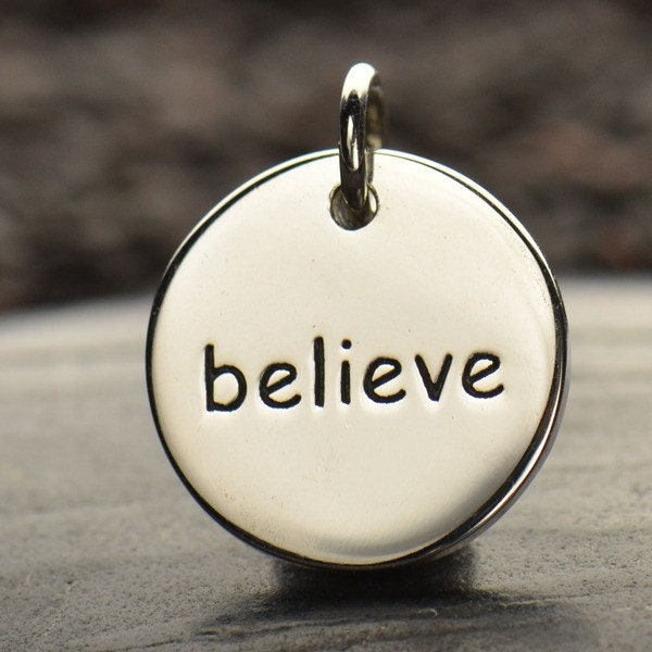 SAVE BIG -believe Word Charm, Believe Word Tag, Vertical Word Tag ...