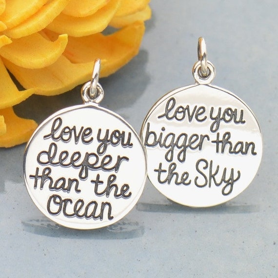 Love You Deeper Than the Ocean Love You Bigger Than the Sky Etsy UK