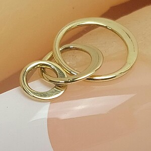 SALE - Tiny Three Circle Links - Natural Bronze, VNS2687