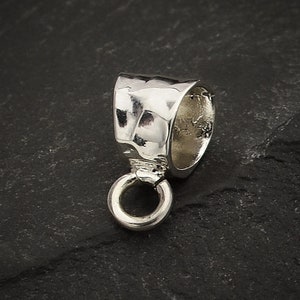 SALE - Silver Pendant Bail with Front Facing Open Ring, Item S3323