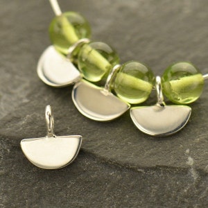 SAVE BIG -Sterling Silver Tiny Scallop Dangle