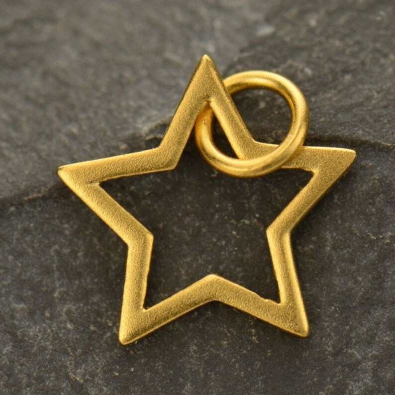 Openwork Star Charm Star Charms Five Pointed Star Charm Etsy