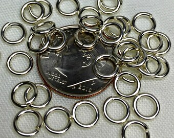 SAVE BIG -6 mm Offene Biegeringe - Sterlingsilber, Hard Snap, Schmuckzubehör, O-Ringe