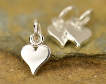 35% Off Sale No Coupon Needed Sterling Silver Heart Charm – Tiny Heart Charm, Heart Jewelry
