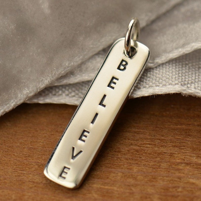 SAVE BIG -believe Word Charm, Believe Word Tag, Vertical Word Tag ...