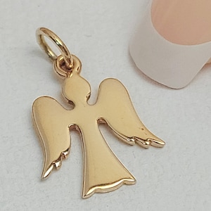 SALE - Natural Bronze Angel Charm