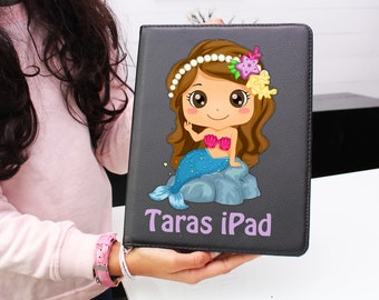 Personalised iPad Cover  360 rotation Case for Apple iPad Air. Mini , iPad Pro 12.9, any model .Kids design Ideal gift for a little girl