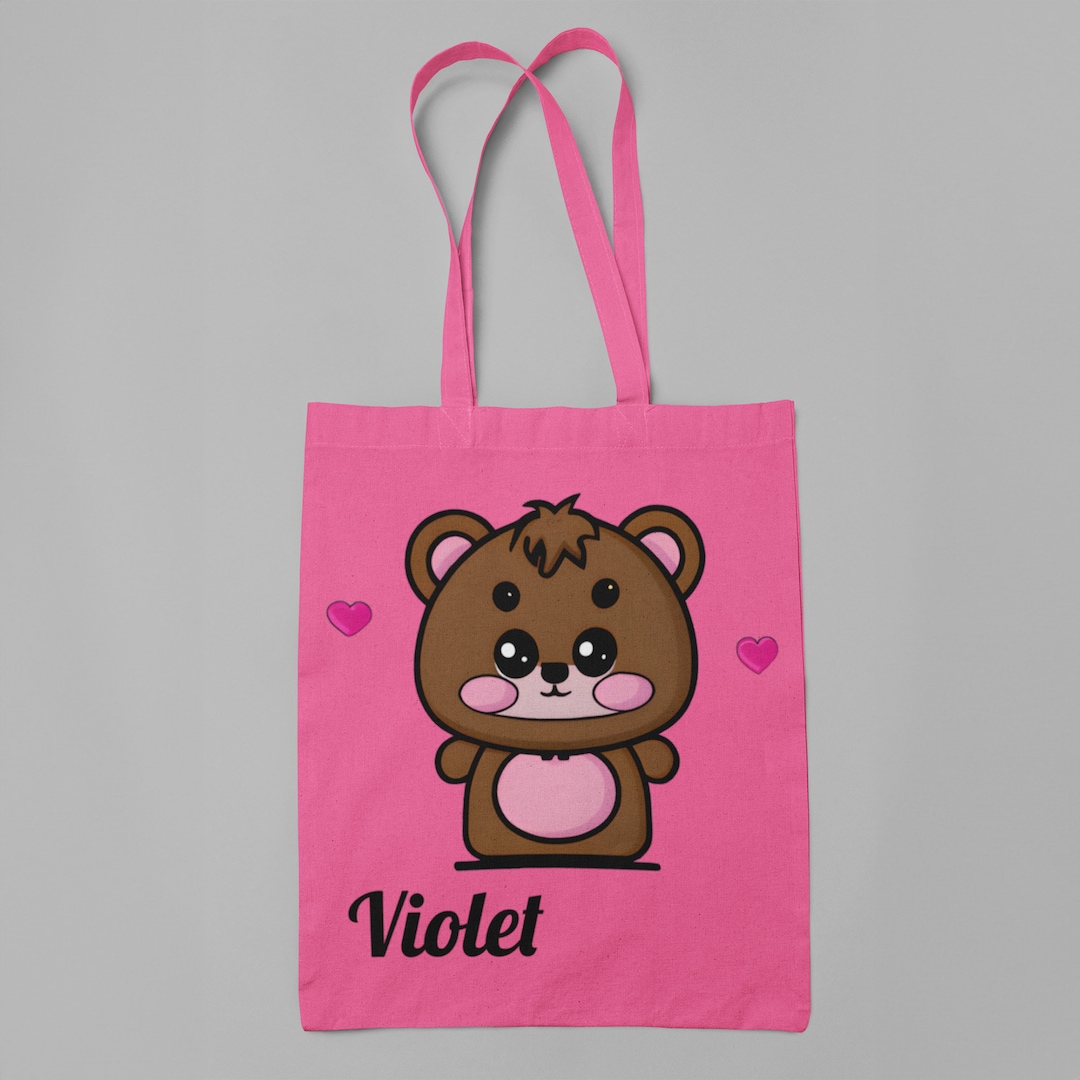 Personalized Tote Bag, Kids' Customizable Bag, Children's Tote Bag ...