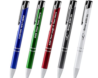 Personalised Pen Set – Custom Engraved Pens with Name or Logo – Ideal for Business Gifts, Events, Teachers, Office, or Bulk Orders