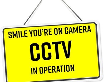 Personalised Waterproof PVC Sign – Custom Text, Weatherproof, No Parking, CCTV, Warning Signs, Outdoor & Indoor Use