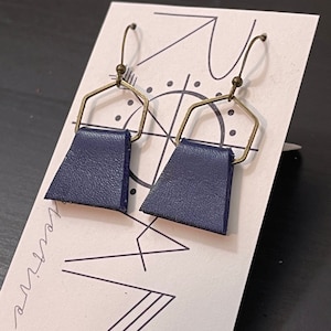 The Natalie -Navy Earrings